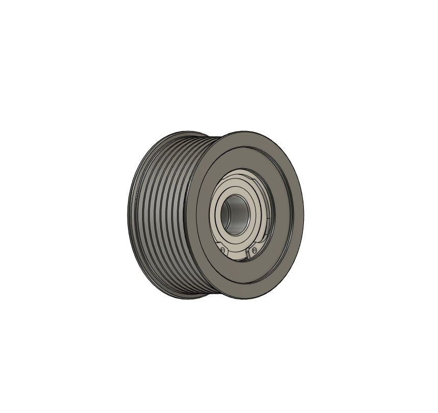 73MM 8-Rib Double Bearing Ribbed Guided Idler Pulley