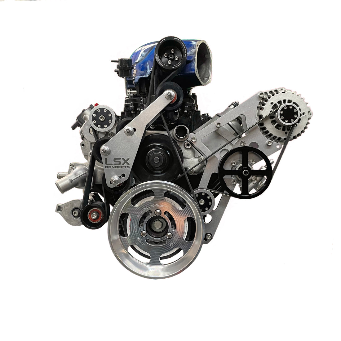 Whipple Gen 5 3.0L Flex Drive High Mount Accessory Drive Bundle (ALT,PS)