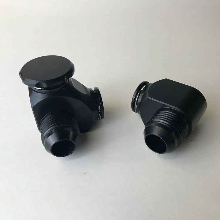 ZL1/LT4 QUICK CONNECT INTERCOOLER 90 TO -12AN MALE FITTINGS WITH FILL PORT - BUNDLE
