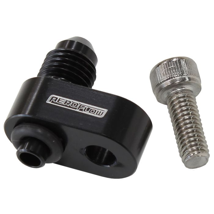 Aeroflow -4AN Water Cross-Over Adapter - Black