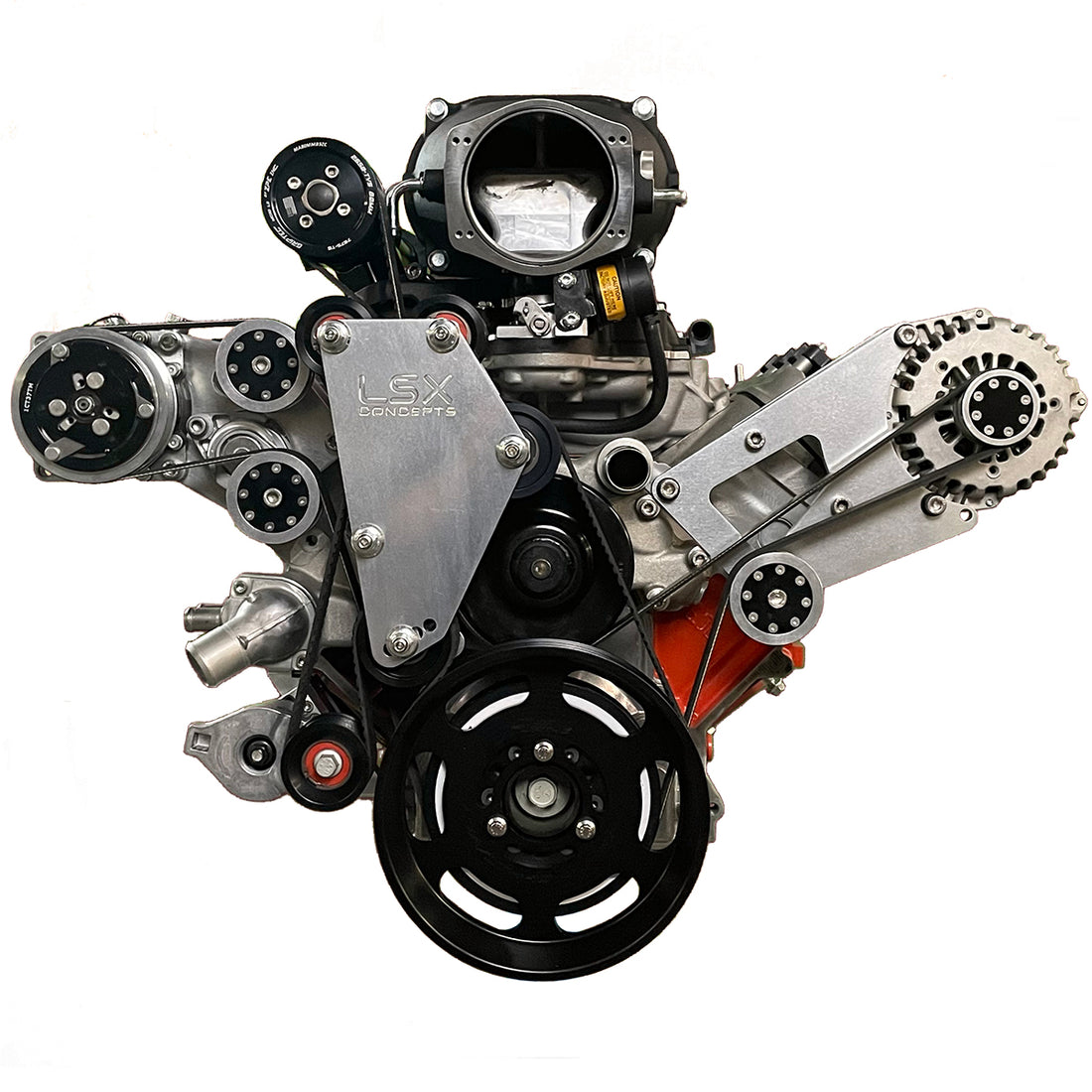 LSA Flex Drive High Mount Accessory Drive System (ALT,A/C) (Jackshaft Drive)