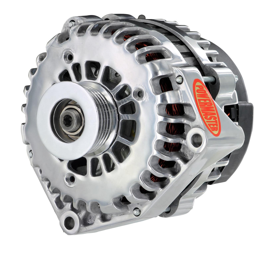 Powermaster High-Amp Alternator - 220AMP - 2 Pin - Polished Finish