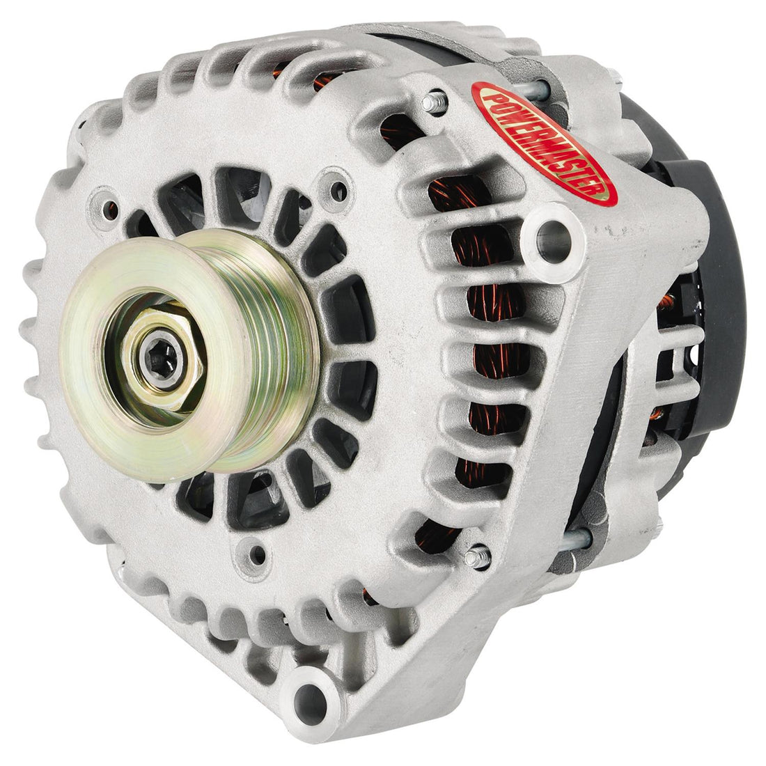 Powermaster High-Amp Alternator - 220AMP - 4 Pin - Natural Finish