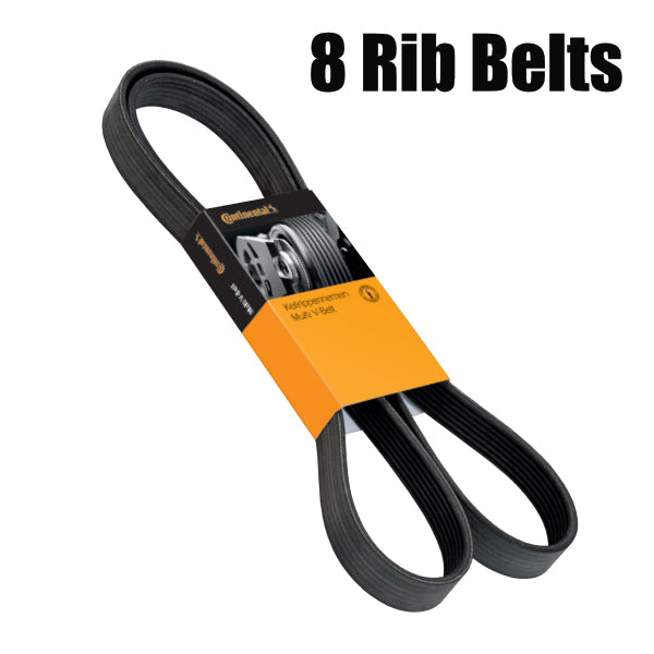 8 Rib Serpentine Belts