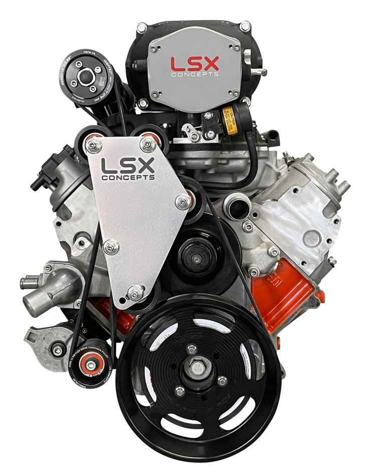 Ls 120 Parallel Drive LSX Concepts Muscle Car LS, LSA, and LS1 Accessory Drive Brackets