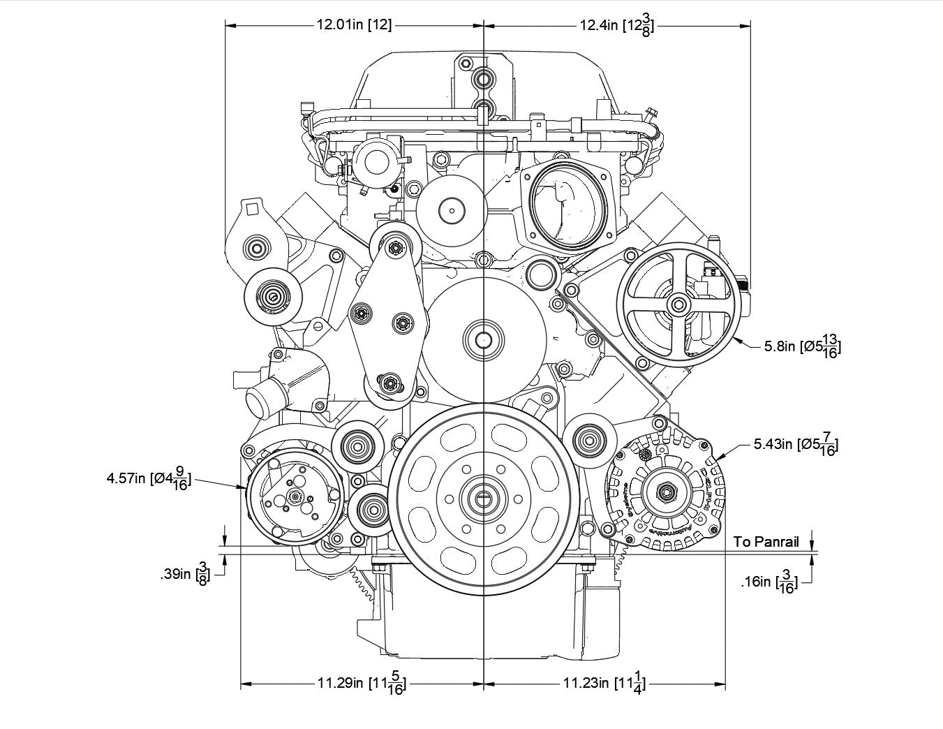 Bundle - Alt/PS/OE Flex Drive - Tumble Finish - 8 Rib – LSX Concepts