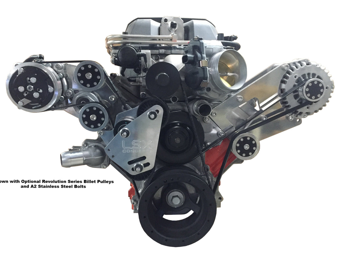 Bundle - ALT/AC/Race Drive - Tumble Finish - 8 Rib OEM – LSX Concepts