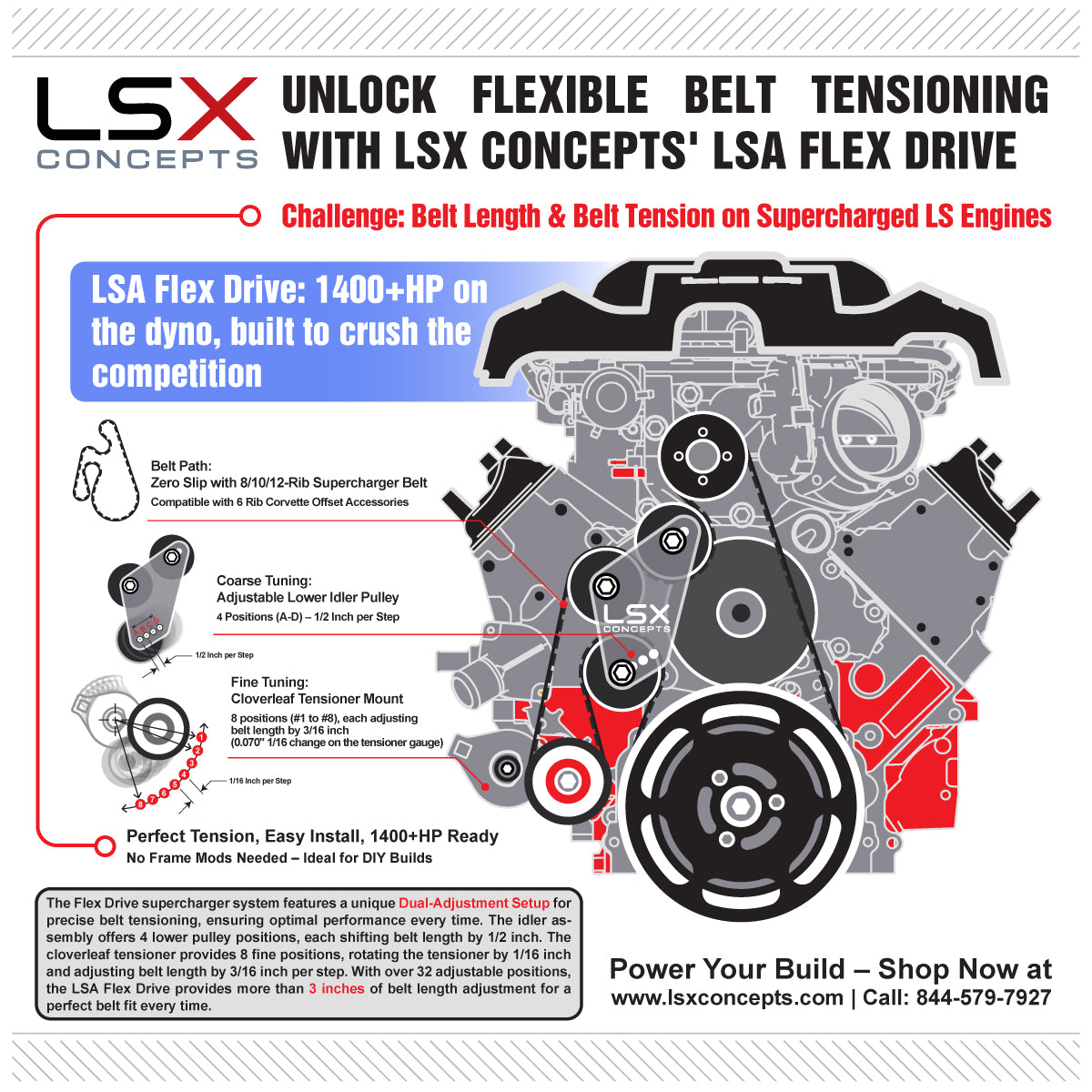 Bundle - ALT/DD Flex Drive - Tumble Finish - 8 Rib – LSX Concepts