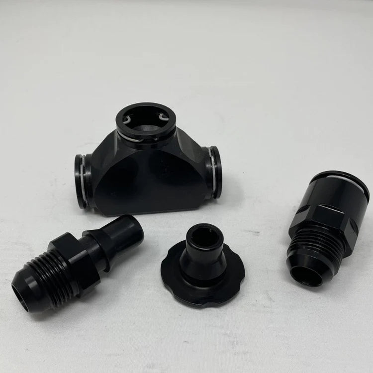 FLOW ワンタッチ　Lサイズ ZL1/LT4 QUICK CONNECT INTERCOOLER STRAIGHT -10AN MALE FITTINGS