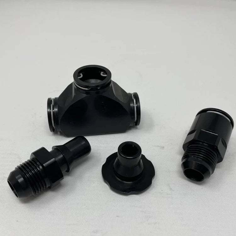 ZL1/LT4 QUICK CONNECT INTERCOOLER STRAIGHT -10AN MALE FITTINGS WITH FILL PORT - BUNDLE
