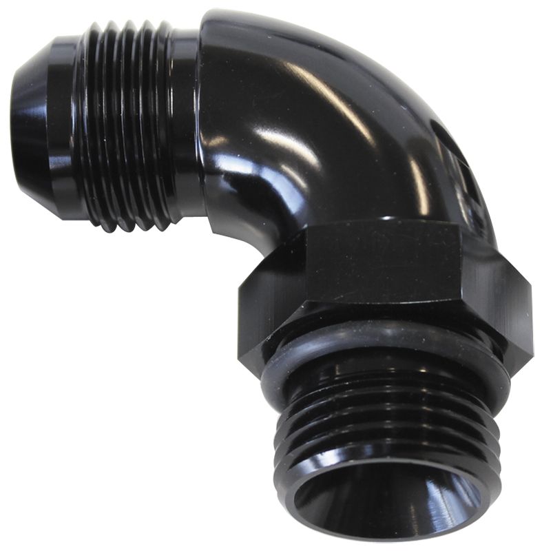 Aeroflow 90 DEG -10ORB TO -10AN  Full Flow Adapter