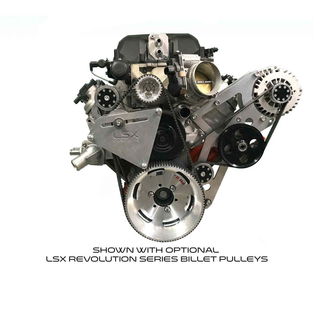 LSA / ZL1 Supercharger 50MM Gilmer High Mount Accessory Drive Bundle (ALT, PS)
