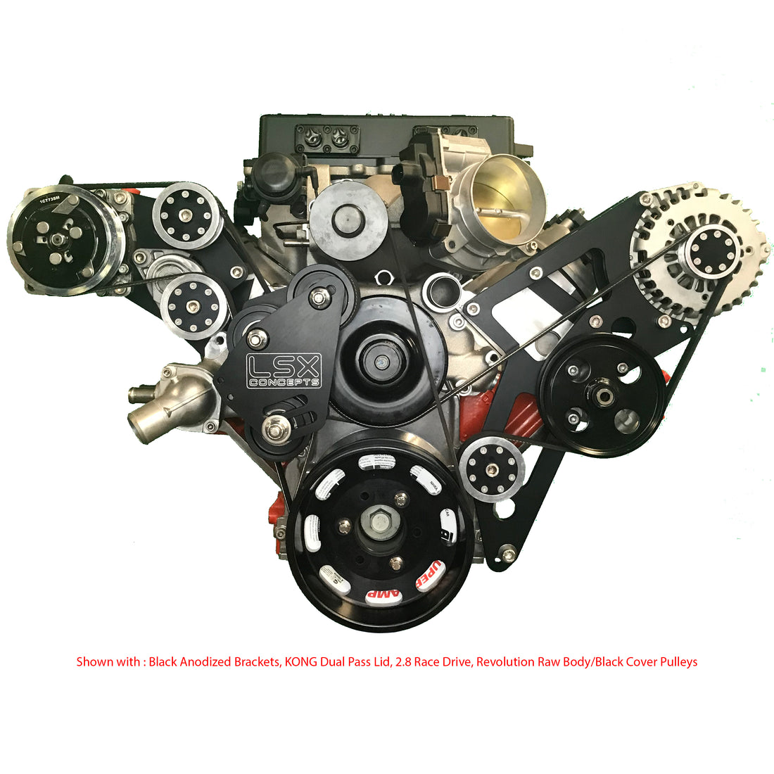 Bundle - ALT/PS/AC/Race Drive - Tumble Finish - 8 Rib OEM – LSX Concepts