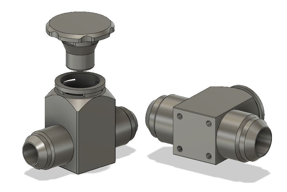 Inline -10AN Intercoller Fill-port