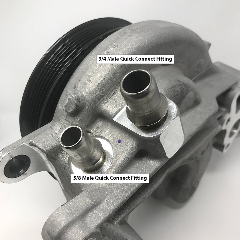 Straight -12AN Male to 3/4 Female GM Quick Connect Fitting