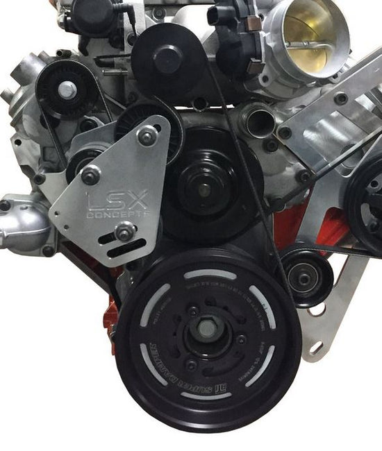 LSX Concepts Muscle Car LS, LSA, and LS1 Accessory Drive Brackets
