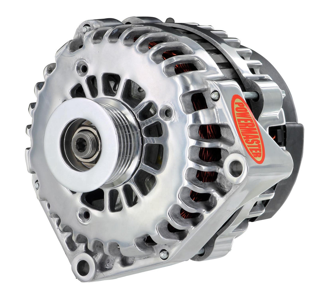 Powermaster High-Amp Alternator - 180AMP - 4 Pin - Polished Finish